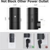 YKLITG Night Lights Plug into Wall, Dimmable with 3 Color Modes & Auto On/Off Sensor, Ultra-Slim Nightlight for Hallway, Bathroom, Bedroom, Nursery, Kitchen (4 Pack, Black)