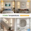 YKLITG Battery Operated Wall Sconce Set of 2, 39 Inch Wireless Wall Sconces with Remote, 3 Color Dimmable Rechargeable Wall Lights, 360 Rotate Detachable Sconces Wall Decor for Bedroom Living Room