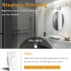 YKLITG 23.6 inch Chrome Bathroom Vanity Light,14W 5CCT Dimmable LED Bathroom Lighting Fixtures Over Mirror, Modern Vanity Lights for Bathrooms Restroom Mirror- ETL Certified