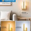 YKLITG Rechargeable Wall Sconces, 10000mAh Battery Operated Wall Sconce Set of 2, 3 Color Temps Wireless Wall Lights with Remote, Dimmable Wall Lamp for Living Room Bedroom Hallway