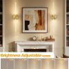 YKLITG Crystal-Inspired Bubble Battery Operated Wall Sconce Set of 2, 10000mAh 3 Color Temps Rechargeable Wall Lights with Remote, Dimmable Wireless Wall Lamp for Living Room Bedroom