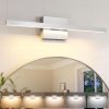 YKLITG 23.6 inch Chrome Bathroom Vanity Light,14W 5CCT Dimmable LED Bathroom Lighting Fixtures Over Mirror, Modern Vanity Lights for Bathrooms Restroom Mirror- ETL Certified