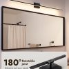 YKLITG 48 Inch Modern Bathroom Light Fixture, 30W 5CCT Dimmable LED Black Bathroom Vanity Lights Over Mirror, Vanity Lights for Bathrooms Restroom Mirror- ETL Certified