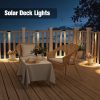 YKLITG Solar Fence Lights,12 Pack Solars Deck Light,Warm White Color,Outdoor Bulb Waterproof Led IP65,Power Patio Lamp with Lenses for Outside/Backyard/Railing/Yard(Black)