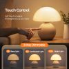 YKLITG Wireless Mushroom Lamp,Table Lamp for Bedroom, Portables Cordless Lamps,Wireless lamp,Small Bedside Table Touch Lamps for Living Room,Mini Mushroom 5200mAh Battery Operated Lamp Modern (White)