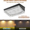 YKLITG Solar Fence Lights 12 Pack, Outdoor Solar Lights with 3 Color Temperatures, IP65 Waterproof Wide-Angle LED Lighting for Fence, Wall