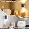 YKLITG Night Lights Plug into Wall, Dimmable with 3 Color Modes & Auto On/Off Sensor, Ultra-Slim Nightlight for Hallway, Bathroom, Bedroom, Nursery, Kitchen (4 Pack, Black)