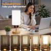 YKLITG Light Therapy Lamp,10000 Lux Sun Lamp with Remote,3 Color Temperatures & Stepless Dimming,Happy Sunlight Lamp with USB C & A Ports,UV-Free Full Spectrum Light for Home, Office