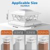 YKLITG 4x4 Post Solar Lights,Solar Post Lights with 2 Modes, 12 Pack White