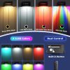 YKLITG LED Fence Lights Solar Powered with Remote 6 Pack, Solar Fence Lights Outdoor Waterproof with Warm/Cool White, RGB Colors, 6H Timer Solar Lights for Fence, Deck, Backyard, Railing,and Wall