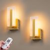 YKLITG Rechargeable Wall Sconces, 10000mAh Battery Operated Wall Sconce Set of 2, 3 Color Temps Wireless Wall Lights with Remote, Dimmable Wall Lamp for Living Room Bedroom Hallway