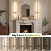 YKLITG Battery Operated Wall Sconce Set of 2, 39 Inch Wireless Wall Sconces with Remote, 3 Color Dimmable Rechargeable Wall Lights, 360 Rotate Detachable Sconces Wall Decor for Bedroom Living Room