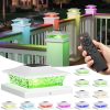 YKLITG 4x4 Post Solar Lights Color Changing with Remote, 12 Pack White