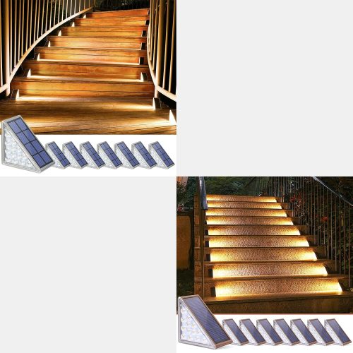 YKLITG Solar Deck Step Lights 16 Pack
