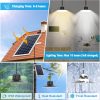 YKLITG Solar Indoor Lights Outdoor, LED Solar Pendant Lights 3 Color Dimmable Lighting with Remote Control, Gazebo Lights,2x16.4ft Cable IP65 Waterproof for Garden, Patio, Garage, Camp(2 Pack)