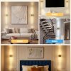 YKLITG Crystal-Inspired Bubble Battery Operated Wall Sconce Set of 2, 10000mAh 3 Color Temps Rechargeable Wall Lights with Remote, Dimmable Wireless Wall Lamp for Living Room Bedroom