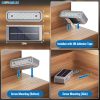 YKLITG Solar Step Lights, 8 Pack Outdoor Horizontal Lights for Steps, Deck, Stairs, Dock & Pathway - Bright 3000K Warm White, Auto On/Off, IP67 Waterproof