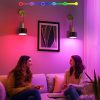 YKLITG Battery Operated Wall Sconce Set of 2, Gold & Black Wireless Rechargeable Wall Lights with 5200mAh Dimmable Detachable Bulbs and Remote, 9 Colors Sconces Wall Decor for Bedroom Living Room