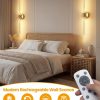 YKLITG Crystal-Inspired Bubble Battery Operated Wall Sconce Set of 2, 10000mAh 3 Color Temps Rechargeable Wall Lights with Remote, Dimmable Wireless Wall Lamp for Living Room Bedroom