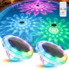 YKLITG Floating Solar Pool Lights, 5.8 Inch IP68 Waterproof Pool Lights with Remote, 9 RGB Color LED Pool Solar Lights with Timer Auto On/Off, Pool Lights for Inground Above Ground Pools Hot Tub Spa