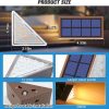 YKLITG Outdoor Stair Lights 6 Pack, Solar Step Lights IP67 Waterproof with 13 Bright LEDs, 3000K Warm White, Auto On/Off, Triangular Design for Steps, Deck, Patio, Yard, Porch, Sidewalk