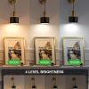 YKLITG Battery Operated Wall Sconce Set of 2, Gold & Black Wireless Rechargeable Wall Lights with 5200mAh Dimmable Detachable Bulbs and Remote, 9 Colors Sconces Wall Decor for Bedroom Living Room