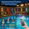 YKLITG Solar Fence Lights with Remote 12 Pack, Up and Down LED Waterproof Solar Wall Lights Outdoor, RGB Color Changing with 4 Lighting Modes, Dusk to Dawn Solar Lights for Patio, Railing, Backyard