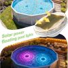 YKLITG Floating Solar Pool Lights(3 Pack), IP68 Waterproof Solar Powered Pool Lights with Remote Control & Timer, 9 Lighting Colors& 3 Modes Floating Light for Inground Above Ground Pool, Hot Tubs