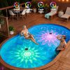 YKLITG Floating Solar Pool Lights, 5.8 Inch IP68 Waterproof Pool Lights with Remote, 9 RGB Color LED Pool Solar Lights with Timer Auto On/Off, Pool Lights for Inground Above Ground Pools Hot Tub Spa